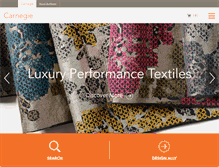 Tablet Screenshot of carnegiefabrics.com